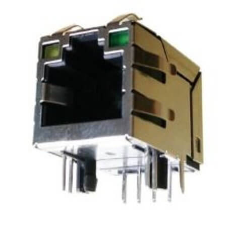 RT7-114A1A1A MODULAR JACK THT R/A 8P8C (RJ45,Ethernet) GRAY - 1