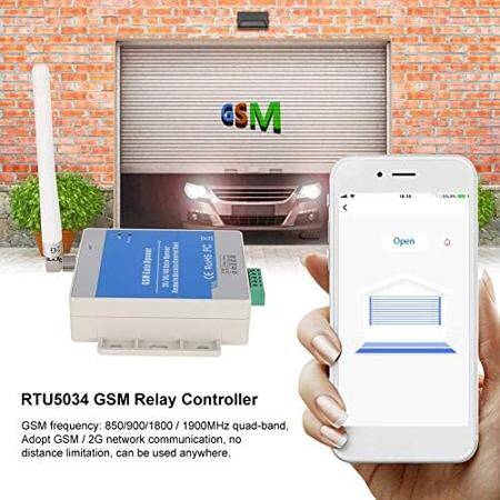 RTU5034 2G GSM Gate Opener Access Relay Switch Remote Control by Free Call Home Alarm System Security for Automatic Door Opener - 2