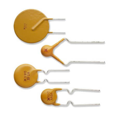 RXEF040 THERMISTOR PTC RESETTABLE FUSE 400mA 72V THT - 1