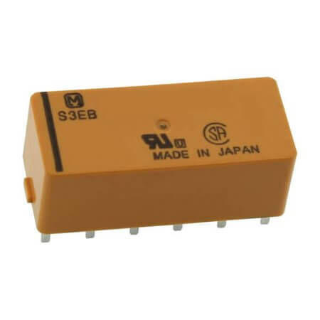 S3EB-6V RELAY 4A 6V 4PST (3 Form A,1 Form B) - 1