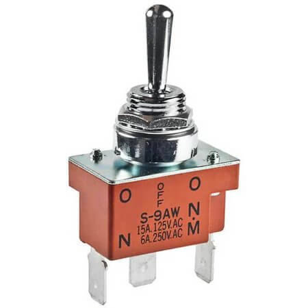 S9AWF SWITCH TOGGLE ON-OFF-MOM 15A 125V SPDT - 1