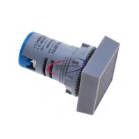Sarı AC50-500V 0-100A 22mm AD16-22FVA AD16-22VAM Kare Kapaklı LED Voltmetre Ampermetre Akım Trafolu - 4