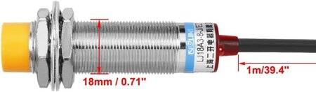 Sarı LJ18A3-8-J/EZ AC90-250V Endüktif Mesafe Sensörü - 3