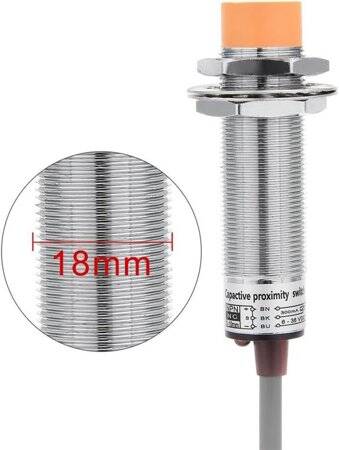 Sarı LJ18A3-8-Z/BY PNP DC6-36V Endüktif Mesafe Sensörü - 2
