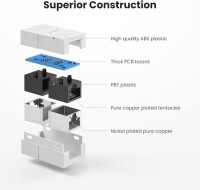 Sarı RJ45 Dişi - Dişi CAT6 Ağ Ethernet LAN Konnektör Adaptörü - 3