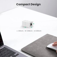 Sarı RJ45 Dişi - Dişi CAT6 Ağ Ethernet LAN Konnektör Adaptörü - 4