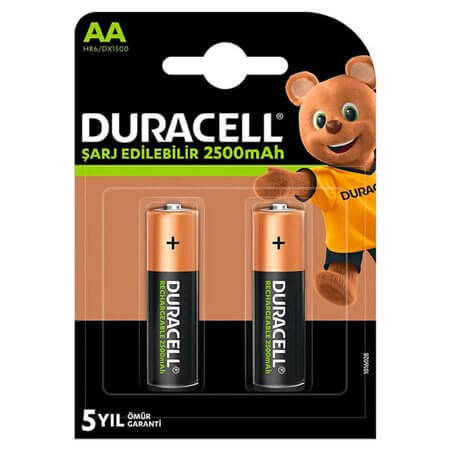 ŞARJLI PİL AA 2500MAH B2 ŞARJLI PİL NI-MH AA 1.2V 2500MAH BLISTER 2Lİ - 1
