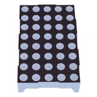 SAVM-23581EUW-21 LED DISPLAY DOTMATRIX 5x8DOT 53.54MM WHITE - 1
