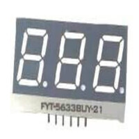 SAVT-5633AUR-21 LED DISPLAY 7 SEGMENT 3DIGIT 14.2MM (-) RED - 1