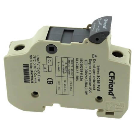 SC101PVB FUSE HOLDER 10x38 FOR SOLAR PV - 1
