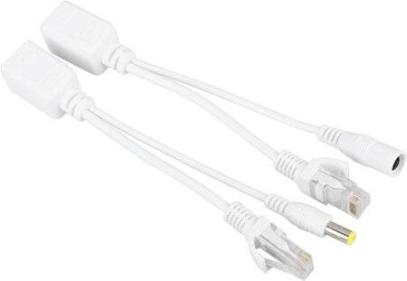 SDAPO FS5712W White Waterproof 100M PoE Splitter 12V - 3
