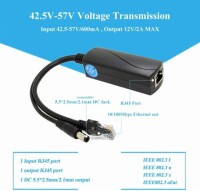 SDAPO PS5712AT DC5.5x2.1mm 100M PoE Splitter 48V To 12V 2A - Normal Version - 4