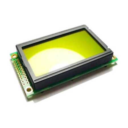 SEEED-104990010 LCD GRAPHIC 128X64 STN POSITIVE YELLOW GREEN 5V - 1