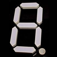 SEEED-104990057 LED DISPLAY 7 SEGMENT 1DIGIT 122MM GREEN - 1