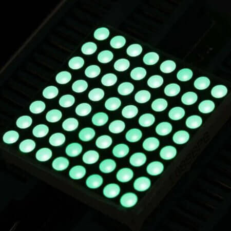 SEEED-104990136 LED DISPLAY DOTMATRIX 8x8 28MM GREEN - 1