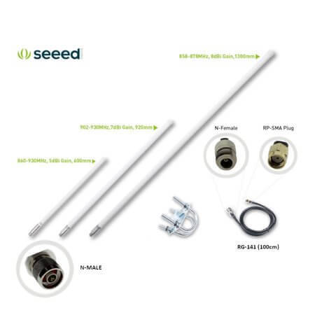 SEEED-318020612 LORA FIBERGLASS ANTENNA 860-930MHz 5dBi 600mm - 1