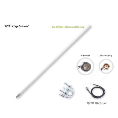 SEEED-318020692 LORA FIBERGLASS ANTENNA 863-870MHz 8dBi 1300mm - 1