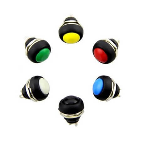 SEEED-110990055 SWITCH PUSH BUTTON 3A 250VAC 12MM 6 PACK - 1