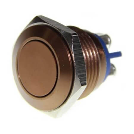 SEEED-311050010 SWITCH PUSH BUTTON 3A 250VAC 16MM BROWN - 1