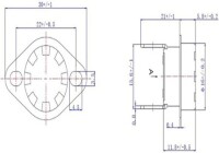 Seramik KSD302 135 Derece NO Limit Termostat 250V 10A - 2
