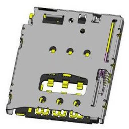 SF56S006V4BR2000 CONNECTOR MICRO SIM CARD PUSH-PUSH - 1