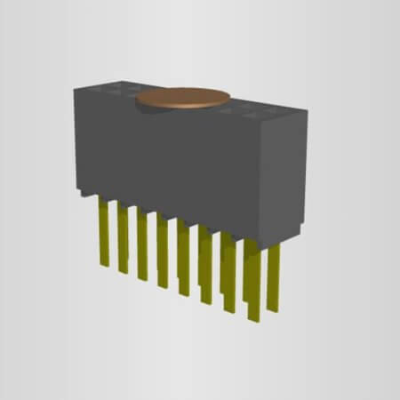 SFMC-108-01-L-D-K-TR CONNECTOR RCPT 16POS 0.05 GOLD PCB - 1