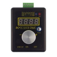 SG-002 El Tipi Analog ±12V/0-24mA Sinyal Jeneratörü Ve Şarj Edilebilir Pil Cep Gerilim Akım Simülatörü Kalibratörü - Pilli - 2