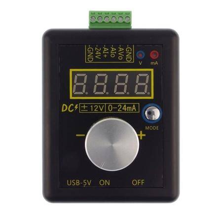 SG-002 El Tipi Analog ±12V/0-24mA Sinyal Jeneratörü Ve Şarj Edilebilir Pil Cep Gerilim Akım Simülatörü Kalibratörü - Pilli - 2