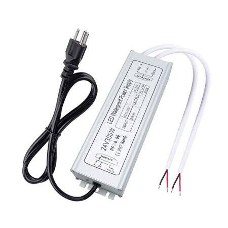 Silver Waterproof Power Supply 300W 24V 12.5A - 1
