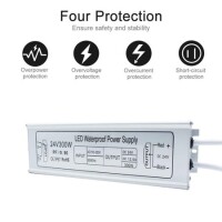 Silver Waterproof Power Supply 300W 24V 12.5A - 2