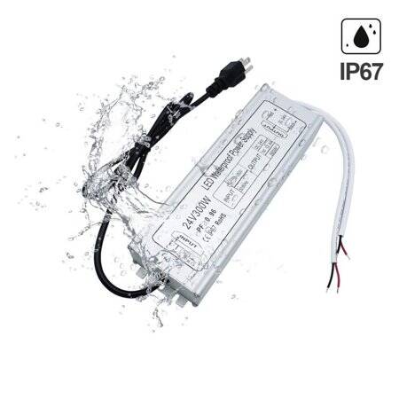 Silver Waterproof Power Supply 300W 24V 12.5A - 5
