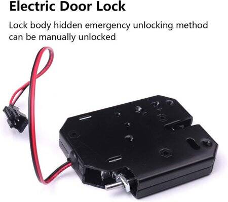 Silver XG-07C DC12V 2A Small Locker Electromagnetic Lock Four Wire With Feedback Size:73x58x13mm - 3