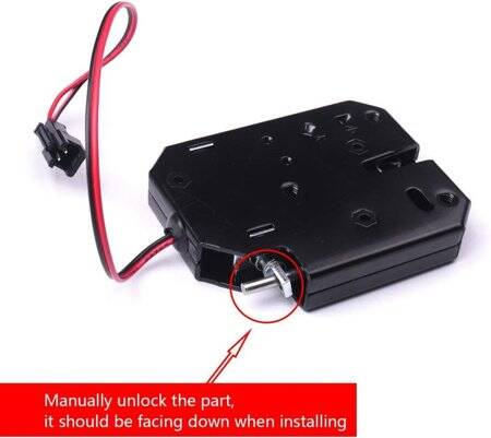 Silver XG-07C DC12V 2A Small Locker Electromagnetic Lock Four Wire With Feedback Size:73x58x13mm - 5
