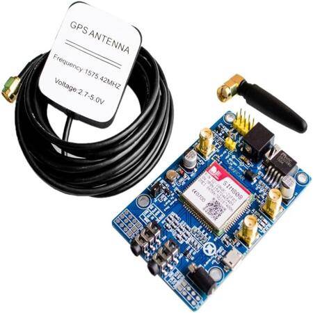 Sim808 module - Gsm GPRS GPS IPX Development Board with the GPS Antenna - 2
