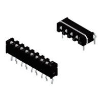 SIP-04T-V SWITCH DIP 4 Pos. SPST 10mA 5VDC THT V/T - 1