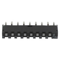 SIP-08T-V SWITCH DIP 8 Pos. SPST 10mA 5VDC THT V/T - 1