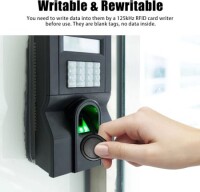 Siyah Boş Su Geçirmez 125KHz T5577 EM4305 Erişim Kontrolü İçin Tekrarlanabilir RFID Kimlik Etiketi - 2