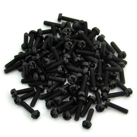 Siyah Plastik Vida M3x12mm - 1
