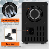 Siyah SPS3010 30V 10A Dikey Dijital Ekranlı DC Ayarlı Güç Kaynağı 110V US Fişli - 3