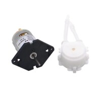 Siyah Tip L 12V BPT Tüplü Sıvı Pompası ID:3mm-OD:5mm- 19-100mL/Dak. - 2