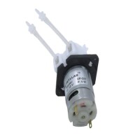 Siyah Tip L 12V Silikon Tüplü Sıvı Pompası ID:3mm-OD:5mm- 19-100mL/Dak. - 1