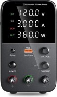 Siyah WPS1203H 120V 3A DC Ayarlı Güç Kaynağı 220V EU Fişli - 1