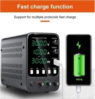 Siyah WPS1203H 120V 3A DC Ayarlı Güç Kaynağı 220V EU Fişli - 3
