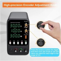 Siyah WPS1203H 120V 3A DC Ayarlı Güç Kaynağı 220V EU Fişli - 5