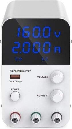 Siyah WPS1602H 160V 2A DC Ayarlı Güç Kaynağı 110V US Fişli - 3