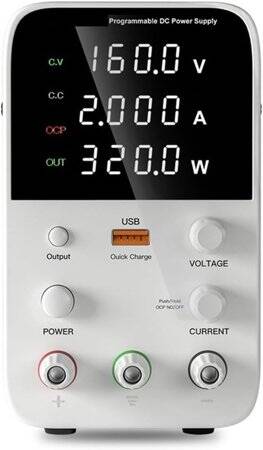 Siyah WPS1602H 160V 2A DC Ayarlı Güç Kaynağı 110V US Fişli - 5