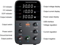 Siyah WPS1602H 160V 2A DC Ayarlı Güç Kaynağı 220V EU Fişli - 4
