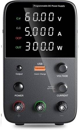 Siyah WPS605H 60V 5A DC Ayarlı Güç Kaynağı 110V US Fişli - 1
