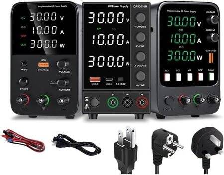 Siyah WPS605H 60V 5A DC Ayarlı Güç Kaynağı 220V EU Fişli - 2