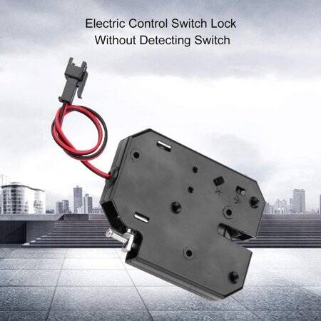 Siyah XG-07E 12V DC 1-4A Küçük Dolap Elektromanyetik Kilit Boyutu:50x40x10mm - 2
